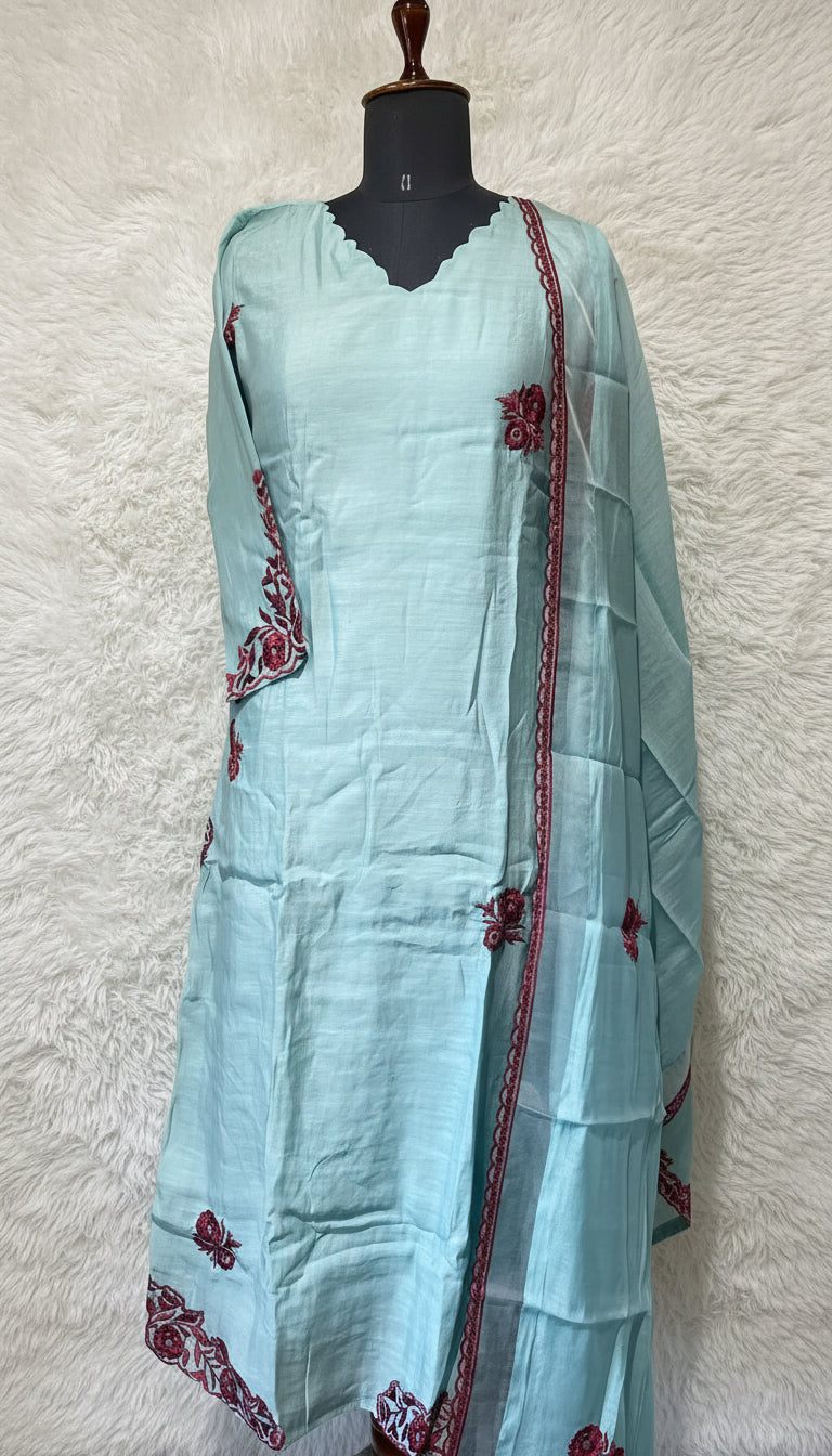 OCEAN BLUE SALWAR FULL SET - 30418