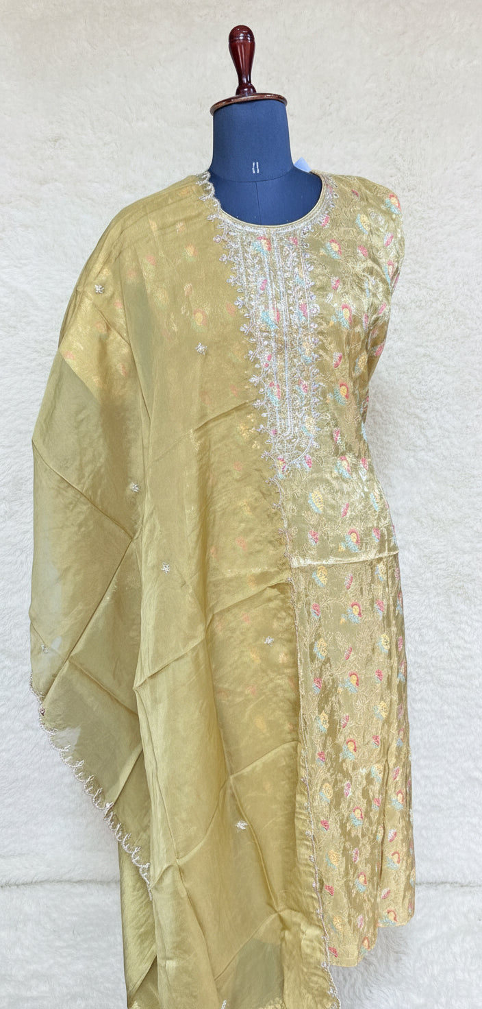 (OFFER) SEMI STITCH SALWAR - 2402KT