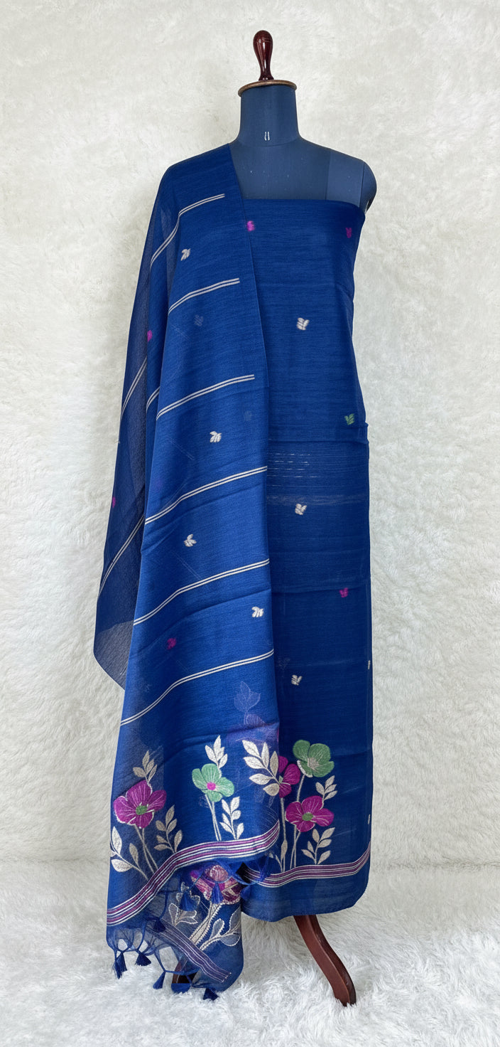 NAVY BLUE SALWAR MATERIAL - 30412