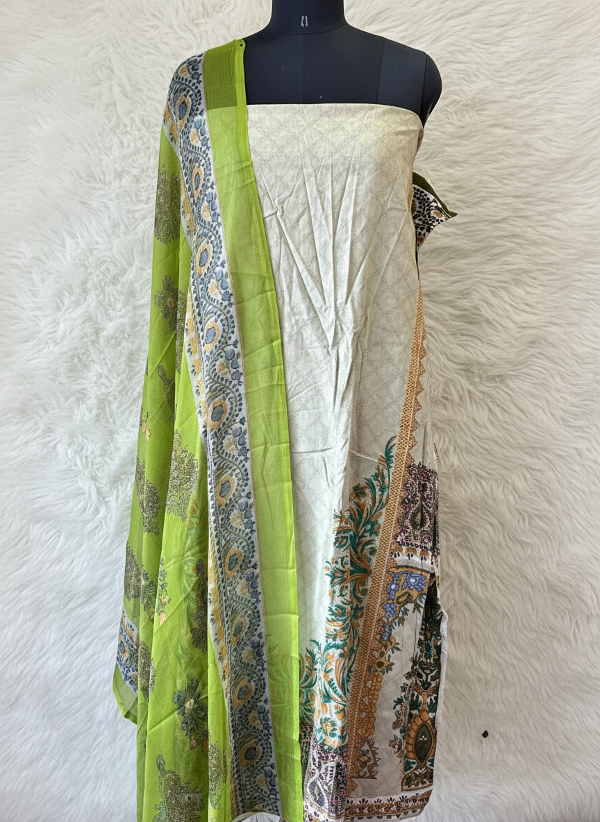 PAKISTANI LAWN COTTON MATERIAL - PAKI001