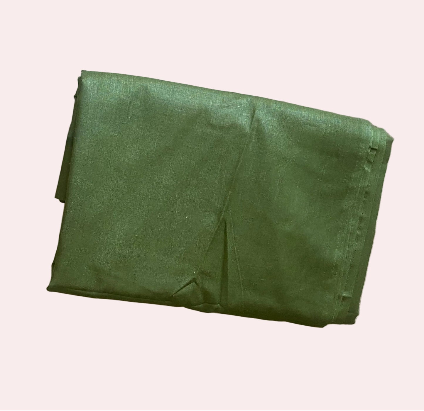 COTTON GREEN AND RED FULL SALWAR MATERIAL - 30564