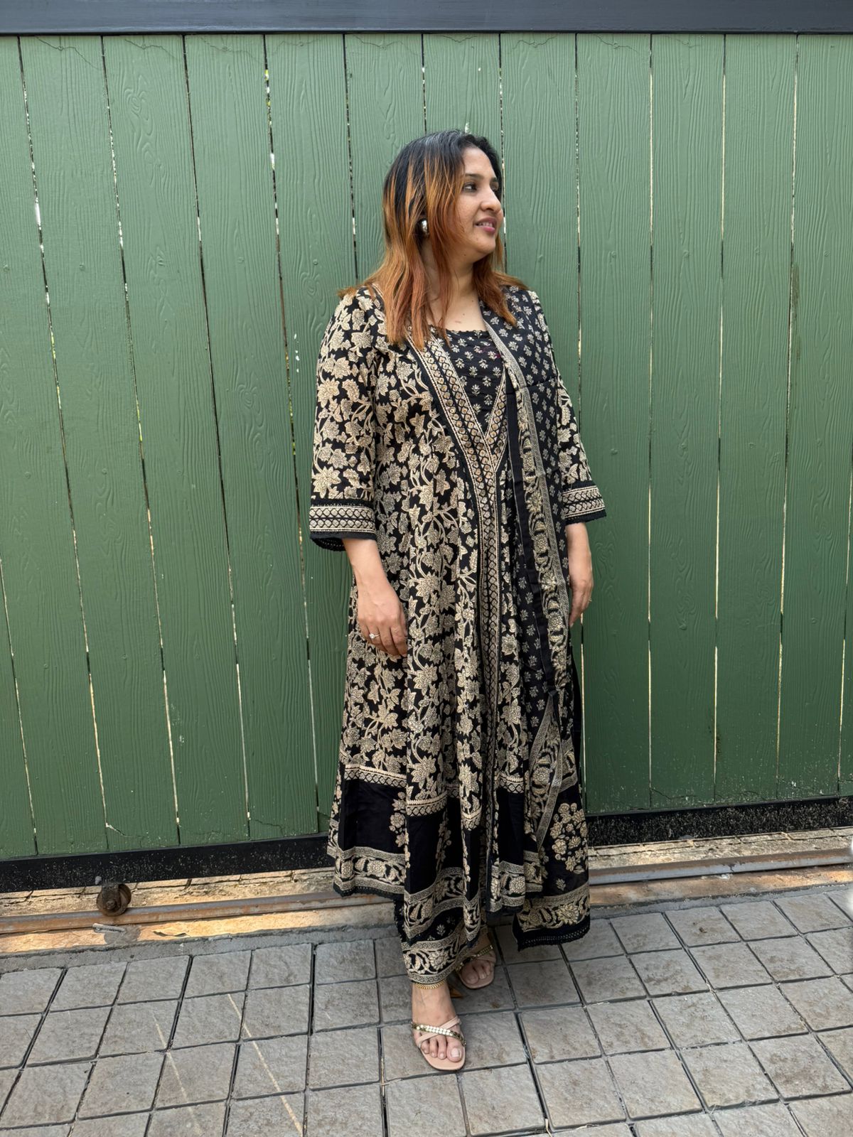 BLACK COTTON FULL SALWAR SET- 30600