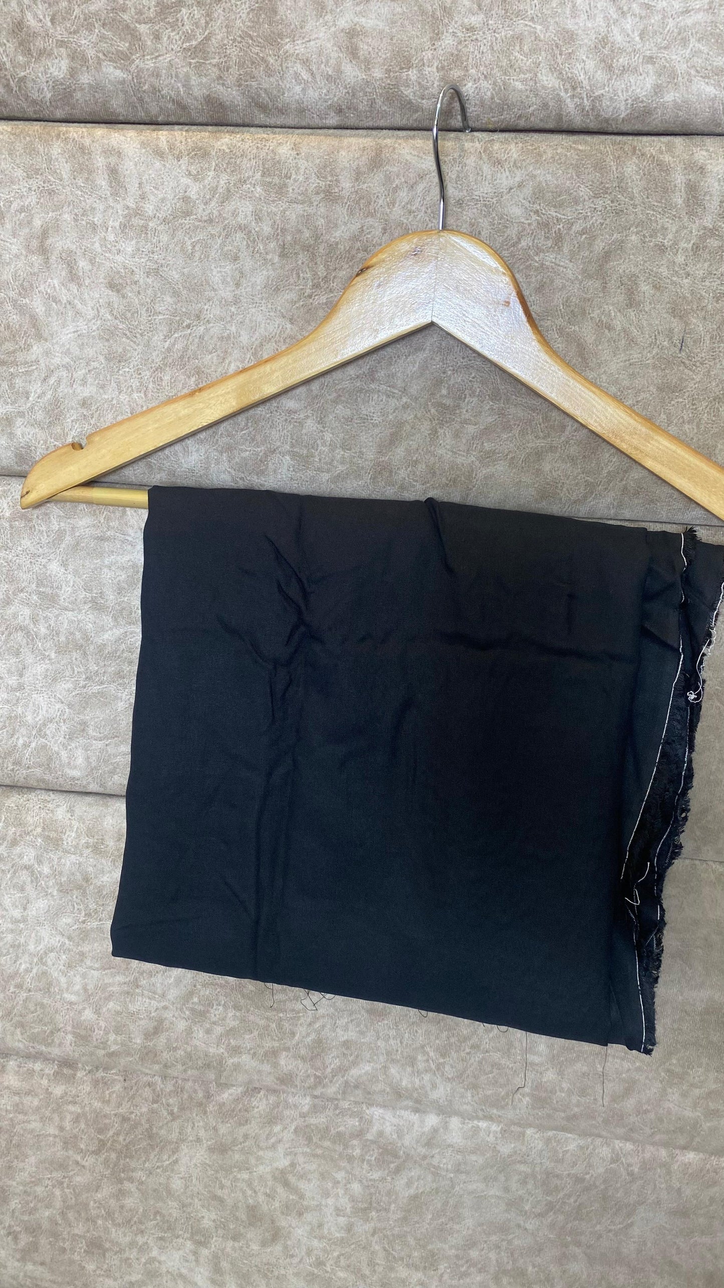 RAYON BLACK PAKISTANI FULL SALWAR MATERIAL - 30651