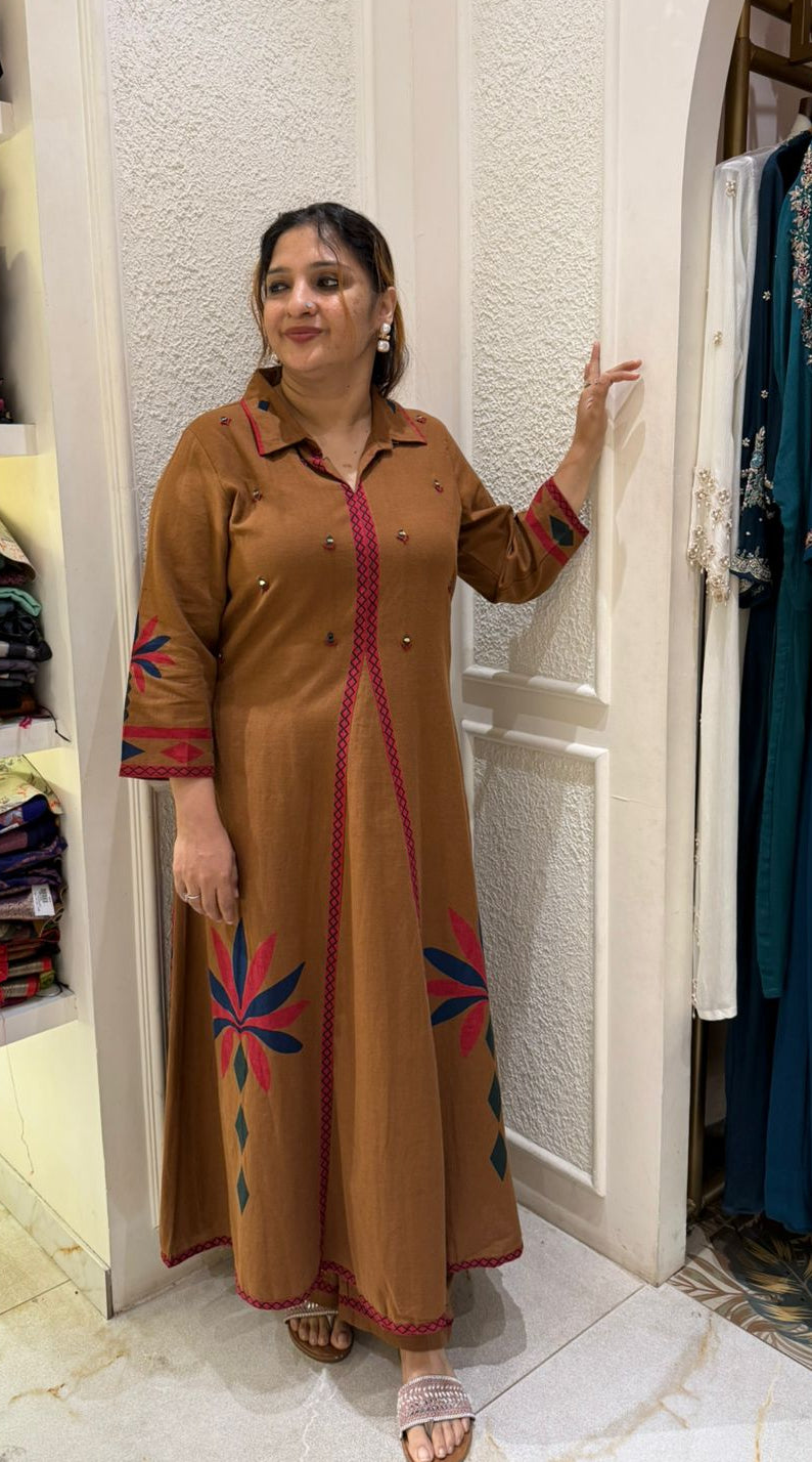 FLEX COTTON CARAMEL BROWN COD SET - 30637