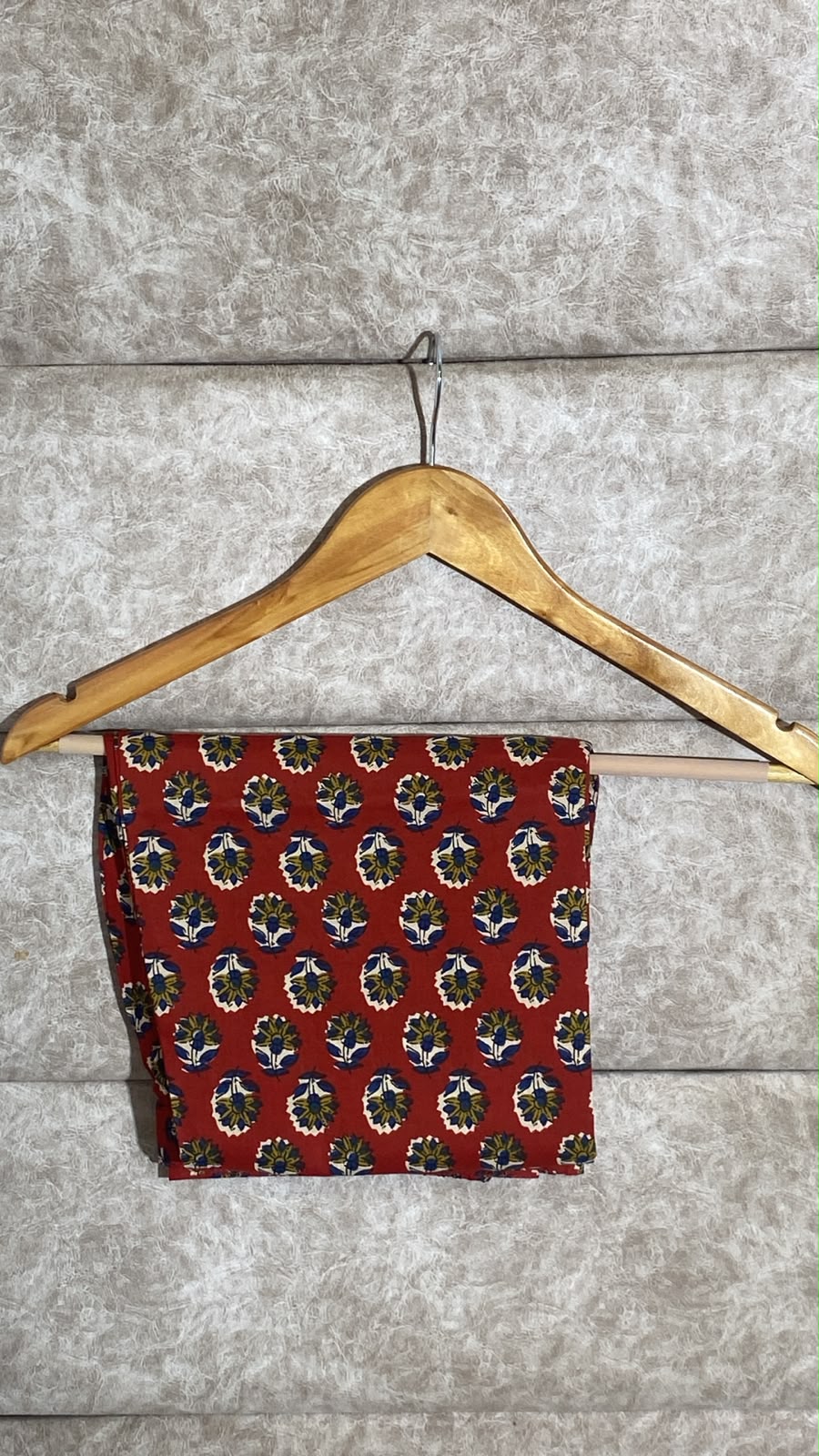 BRICK RED COTTON FULL SALWAR SET - 30716
