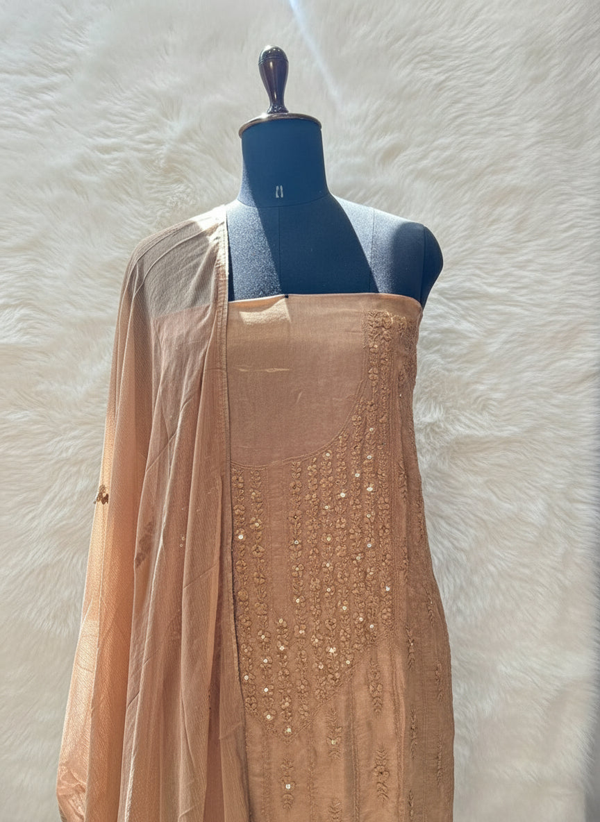 SILK SALWAR FULL SET MATERIAL -30392