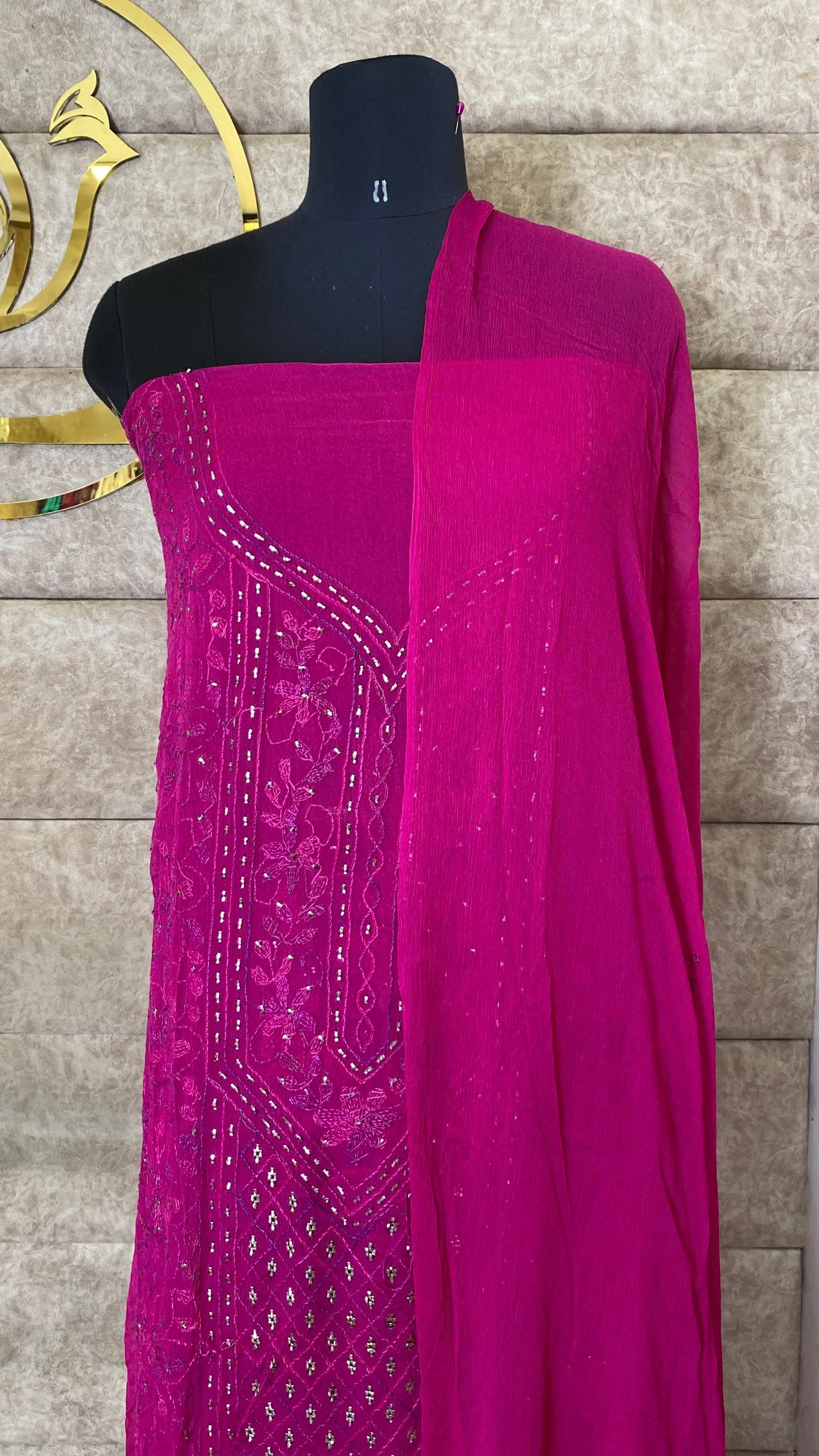 ROSE KARACHI SALWAR MATERIAL - 30620 (WITHOUT BOTTOM)