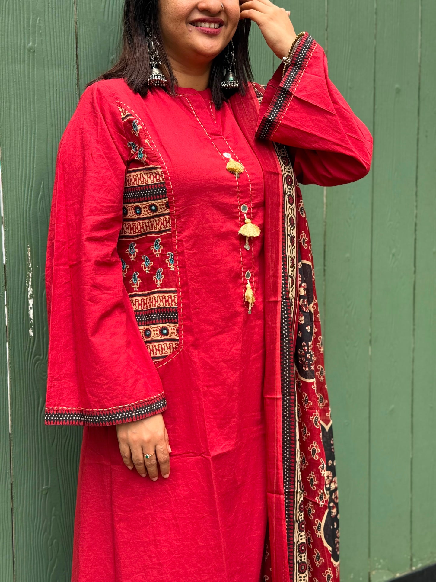 MEROON COTTON SALWAR SUIT 30749
