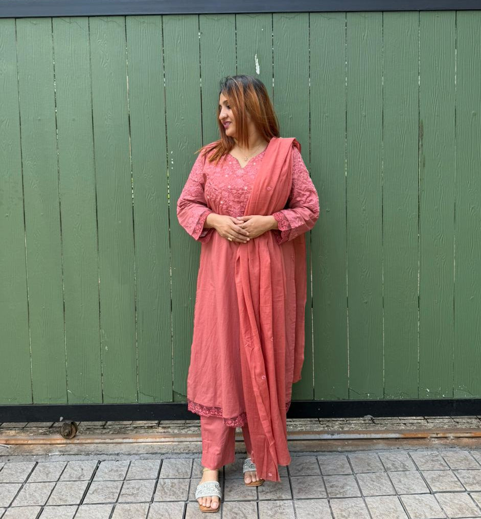 PEACH FULL SALWAR SET - 30471