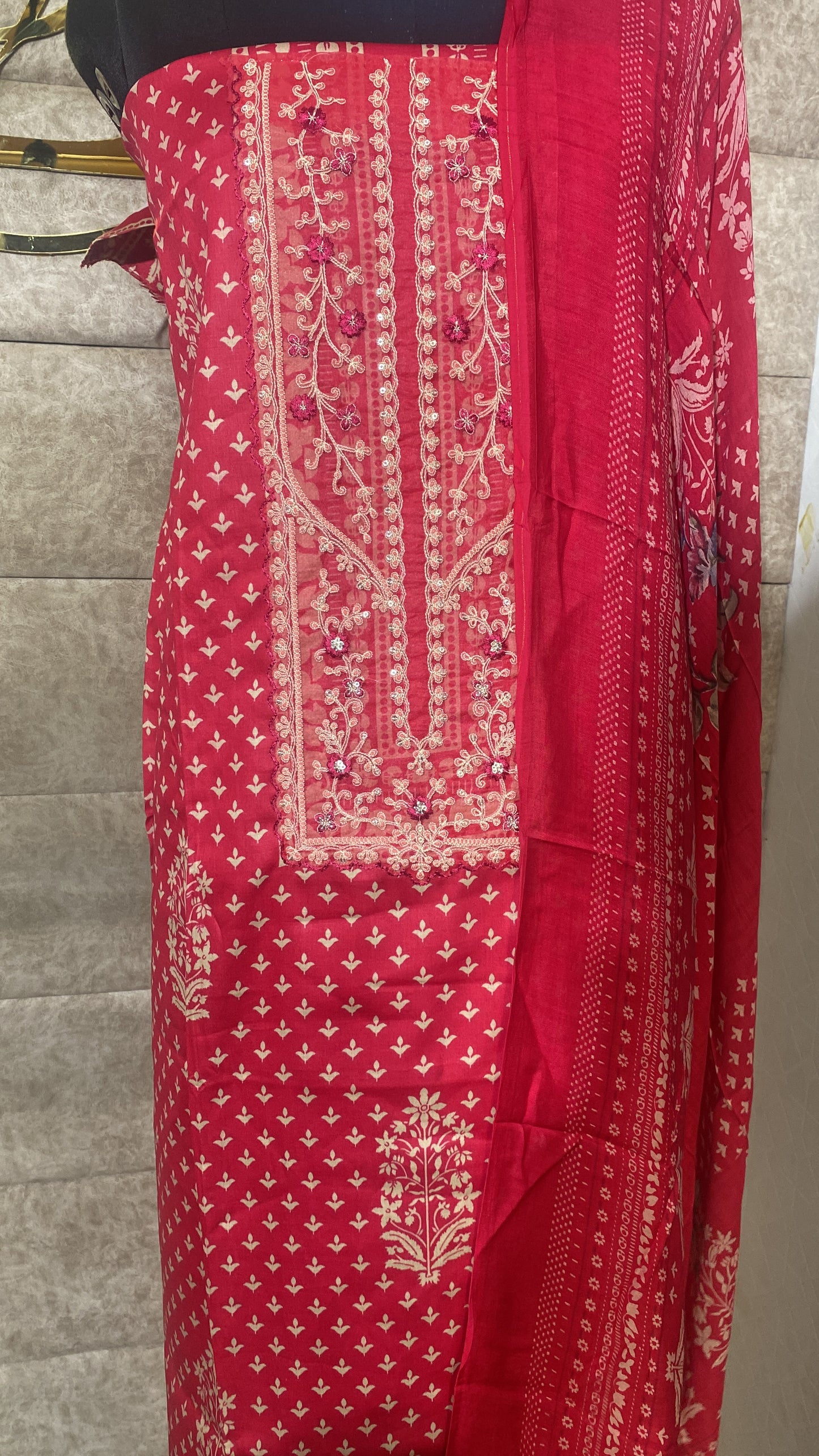 RED FULL SALWAR SET - 30567