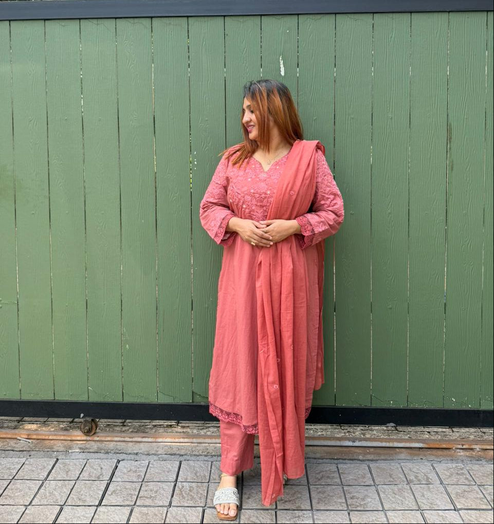 PEACH FULL SALWAR SET - 30471