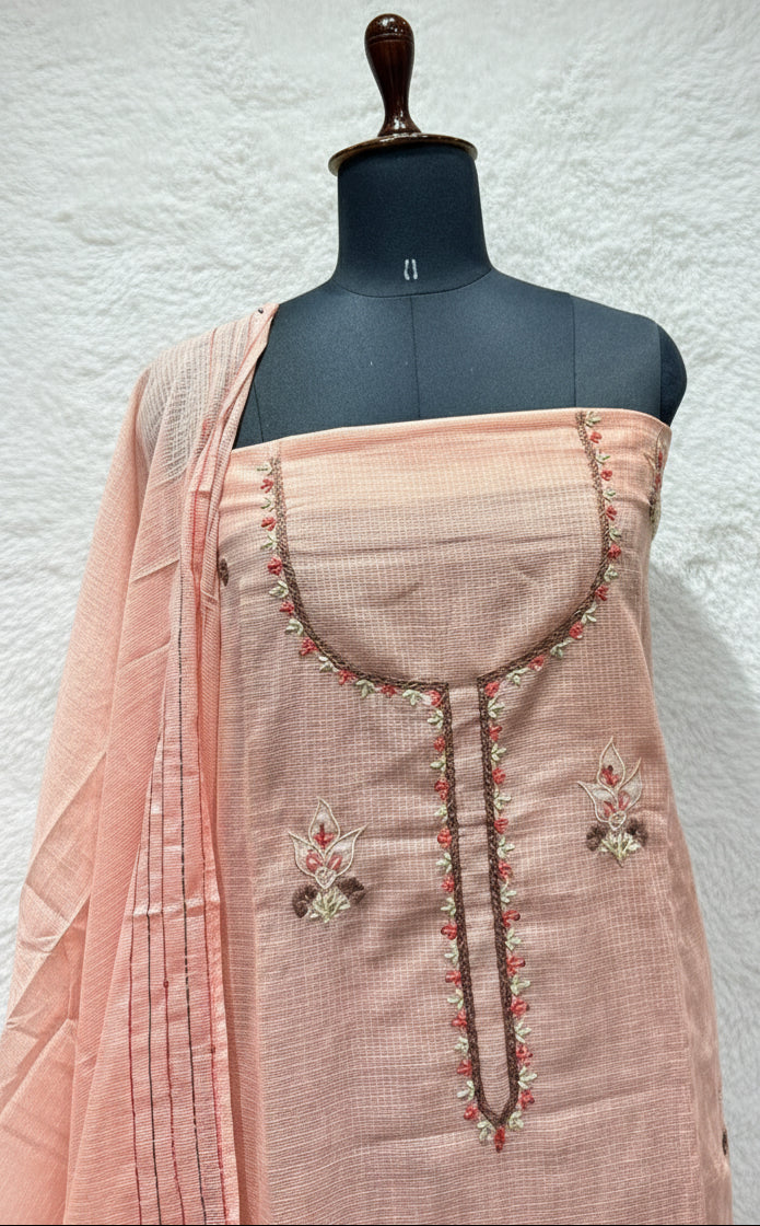 PEACH COTTA SALWAR MATERIAL -30391