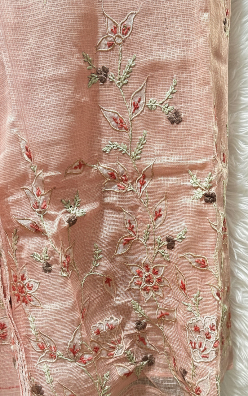 PEACH COTTA SALWAR MATERIAL -30391