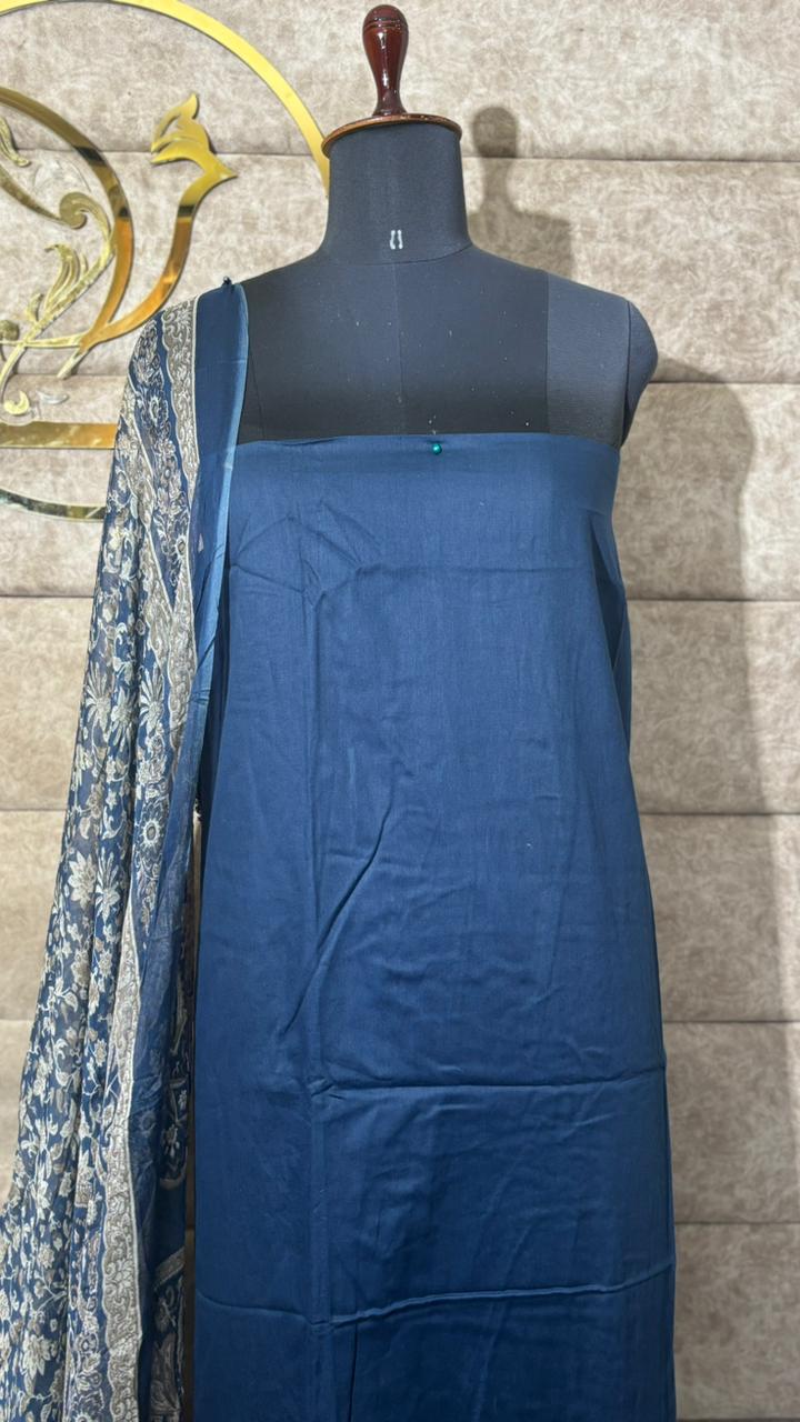 NAVY BLUE COTTON FULL SALWAR SET- 30575