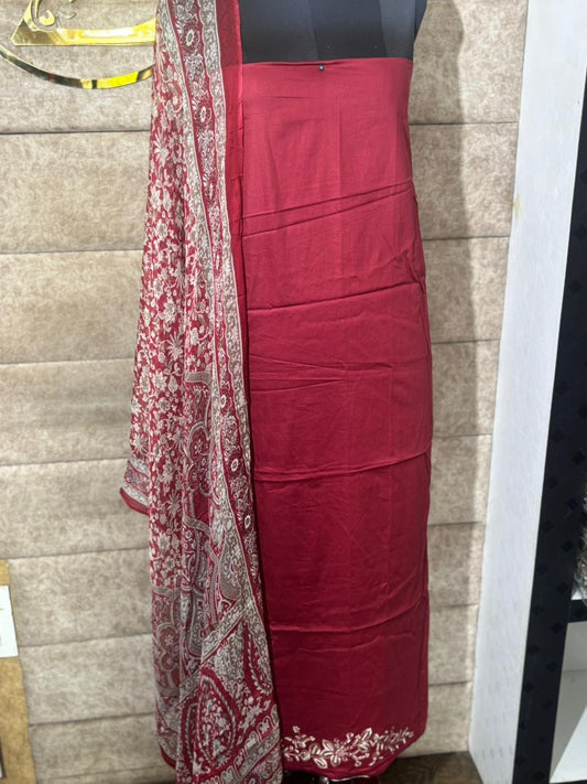 RED COTTON FULL SALWAR SET- 30575