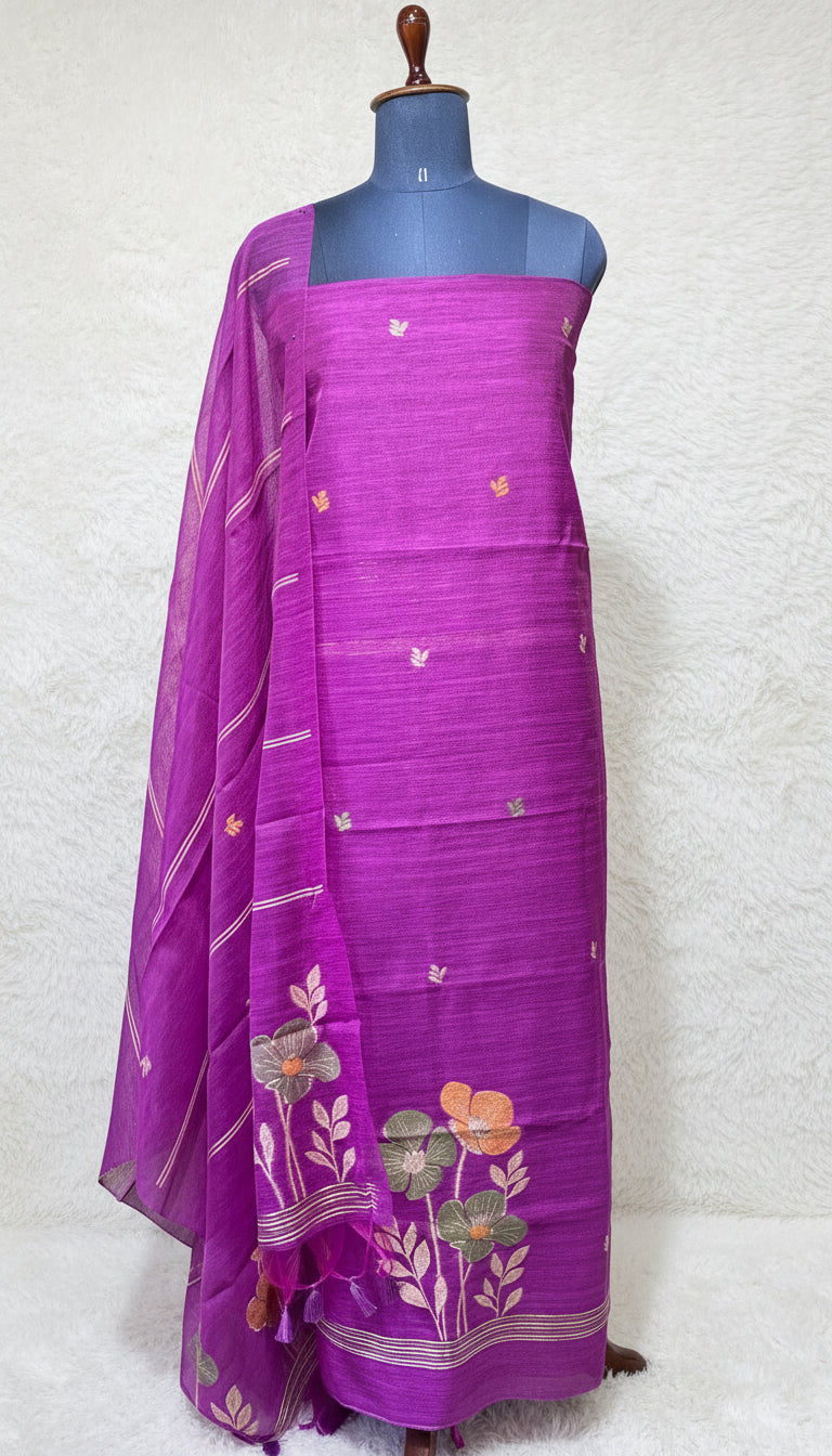 MAGENTA SALWAR MATERIAL - 30412