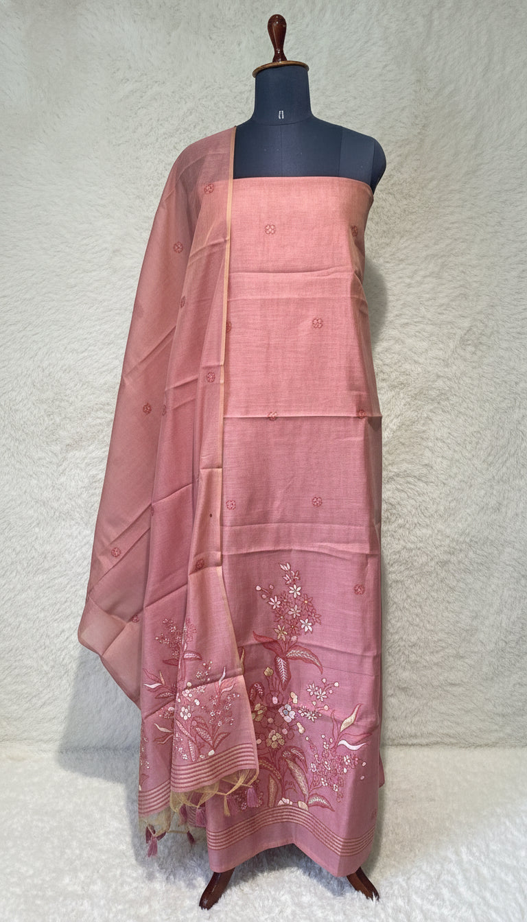SOFT PINK JAMDANI SALWAR FULL SET - 30413