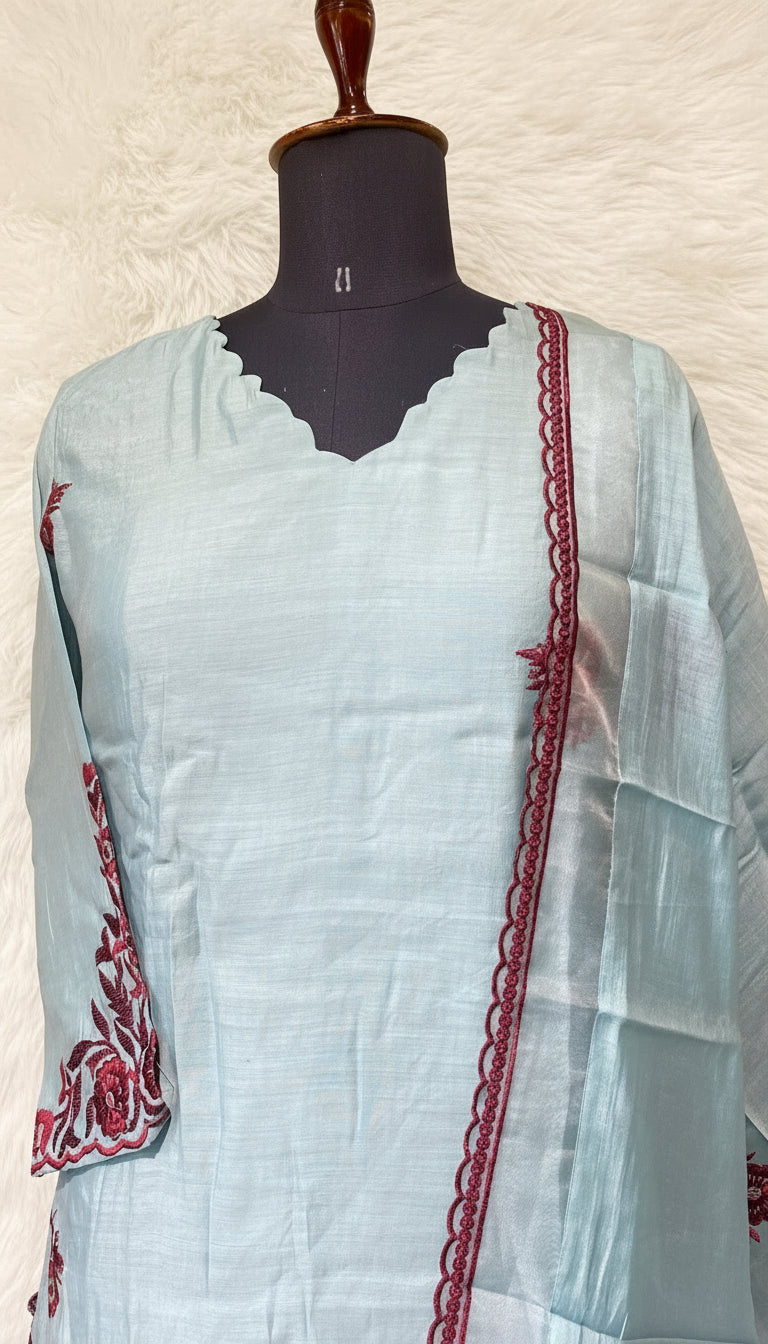 OCEAN BLUE SALWAR FULL SET - 30418