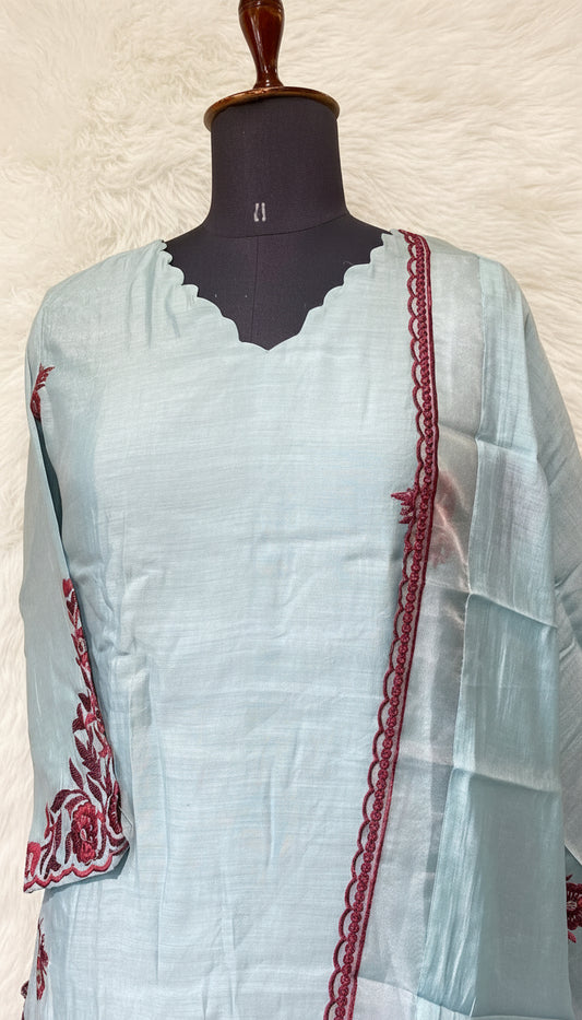 OCEAN BLUE SALWAR FULL SET - 30418