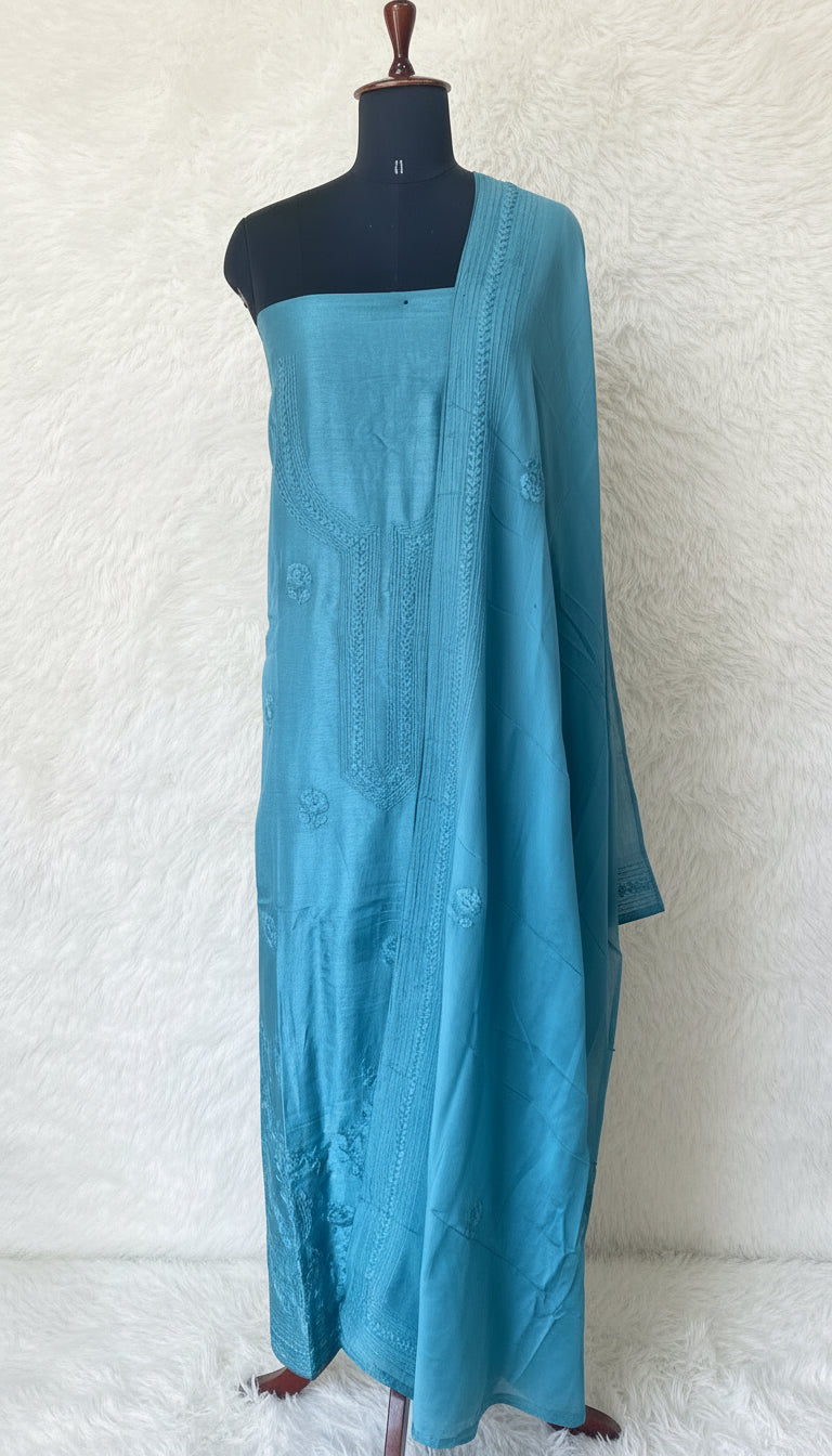 OCEAN BLUE  SALWAR FULL SET MATERIAL - 30390