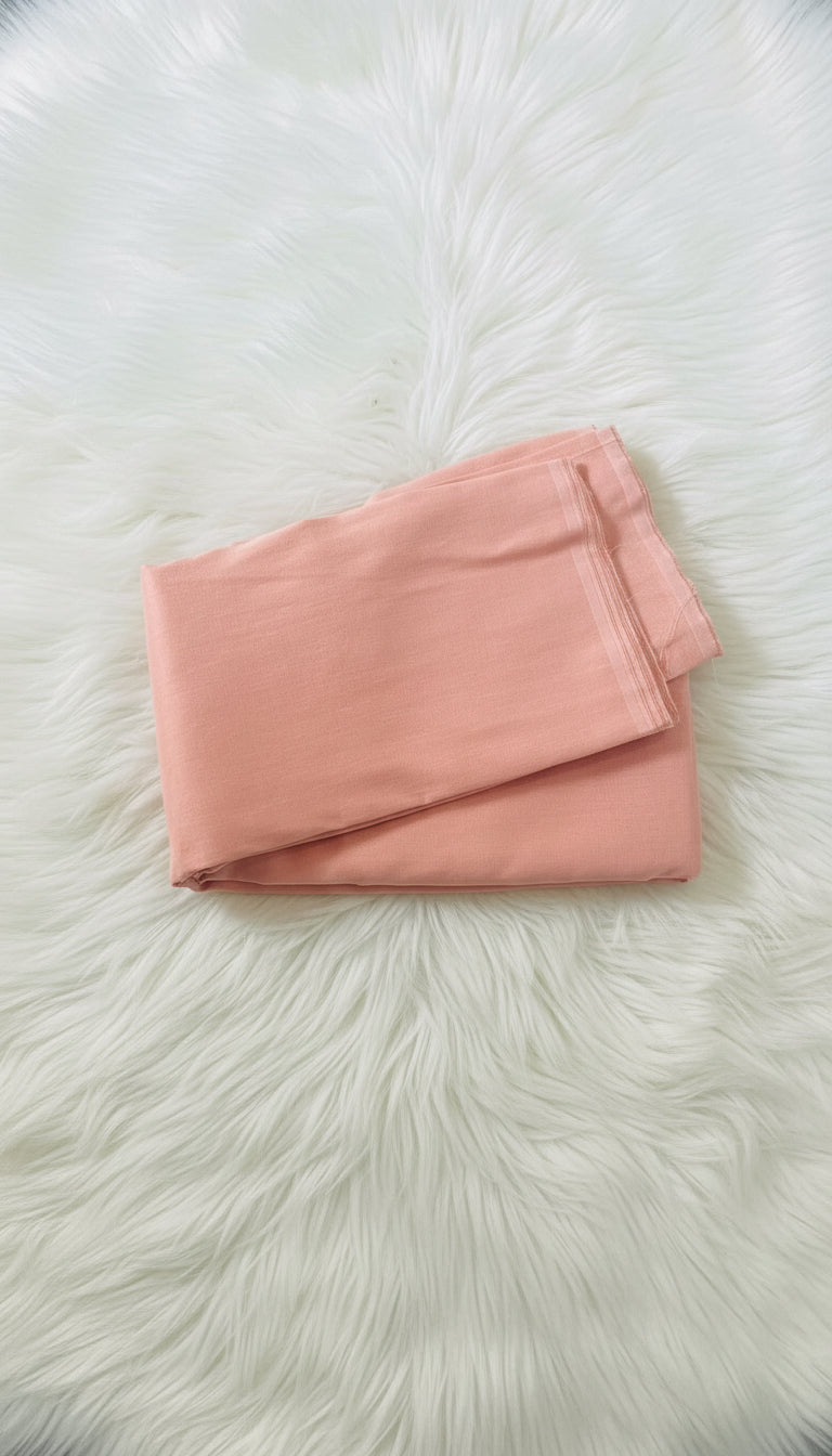 PASTEL PEACH CHANDERI FULL SALWAR MATERIAL - 30439