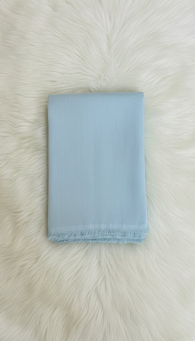 PASTEL BLUE CHANDERI FULL SALWAR MATERIAL - 30439