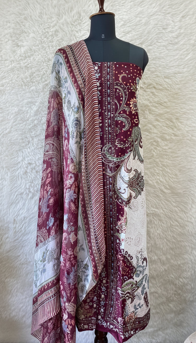 PAKISTANI LAWN COTTON MATERIAL - PAKI001