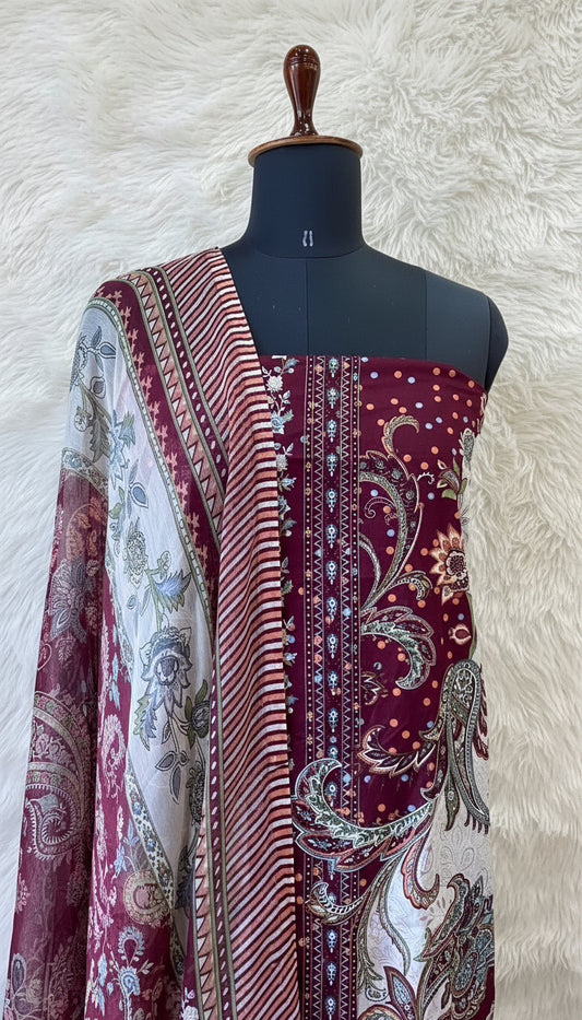 PAKISTANI LAWN COTTON MATERIAL - PAKI001
