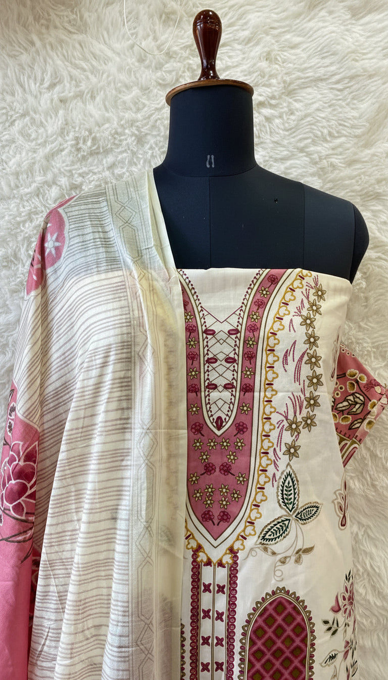 PAKISTANI LAWN COTTON MATERIAL - PAKI001