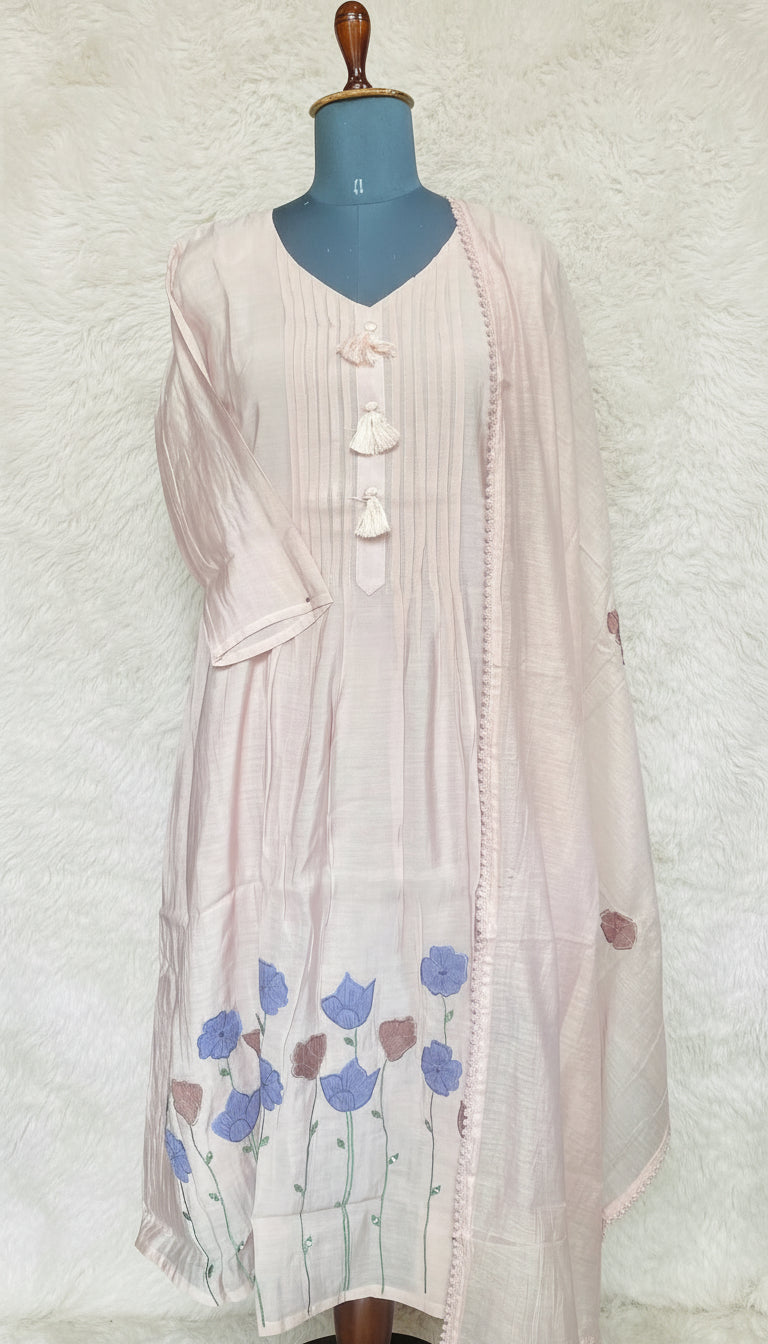 PASTEL PINK SALWAR FULL SET - 30454