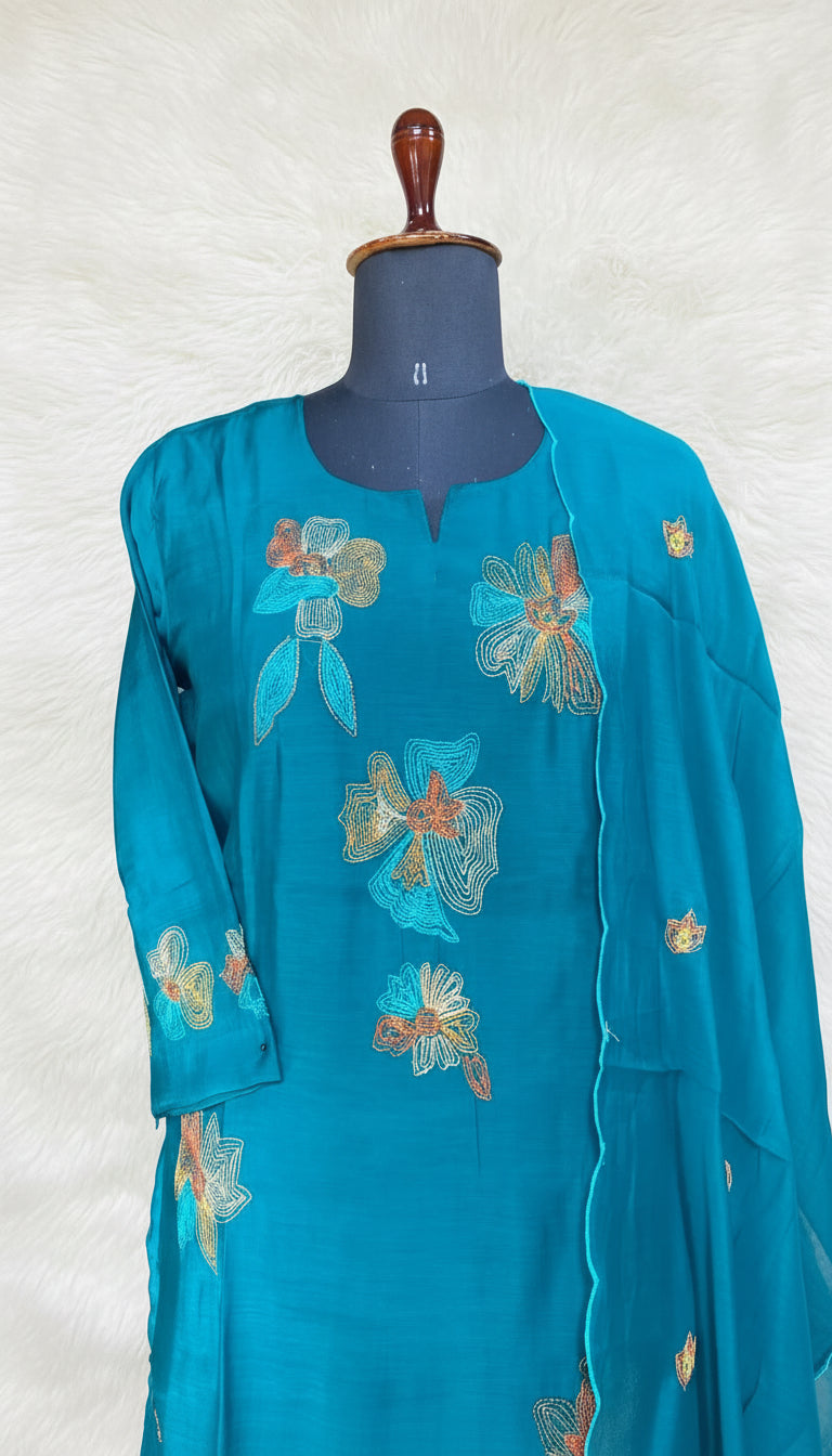 APLINE GREEN FULL SALWAR SET -  30447