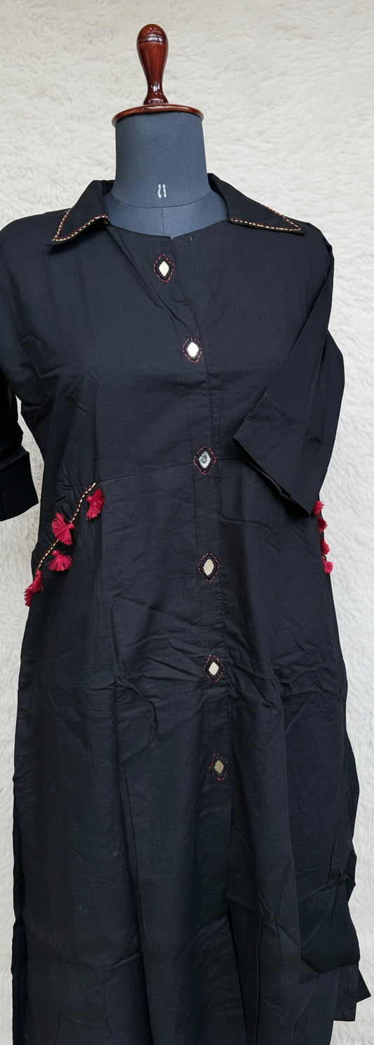(OFFER) BLACK KURTHI -2536