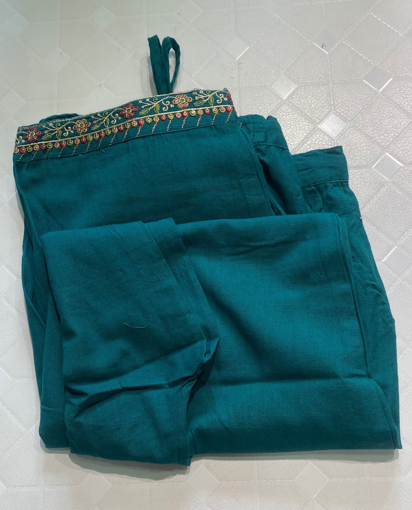 FLEX COTTON GREEN FULL CHURIDHAR SET - 30509