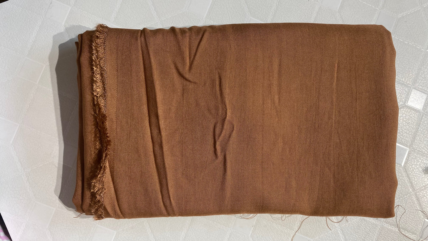 BROWN CHANDERI FULL SALWAR MATERIAL - 30522