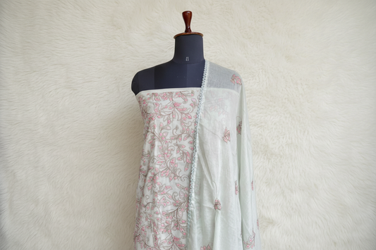 COTTON PALE MINT FULL SALWAR MATERIAL - 30578
