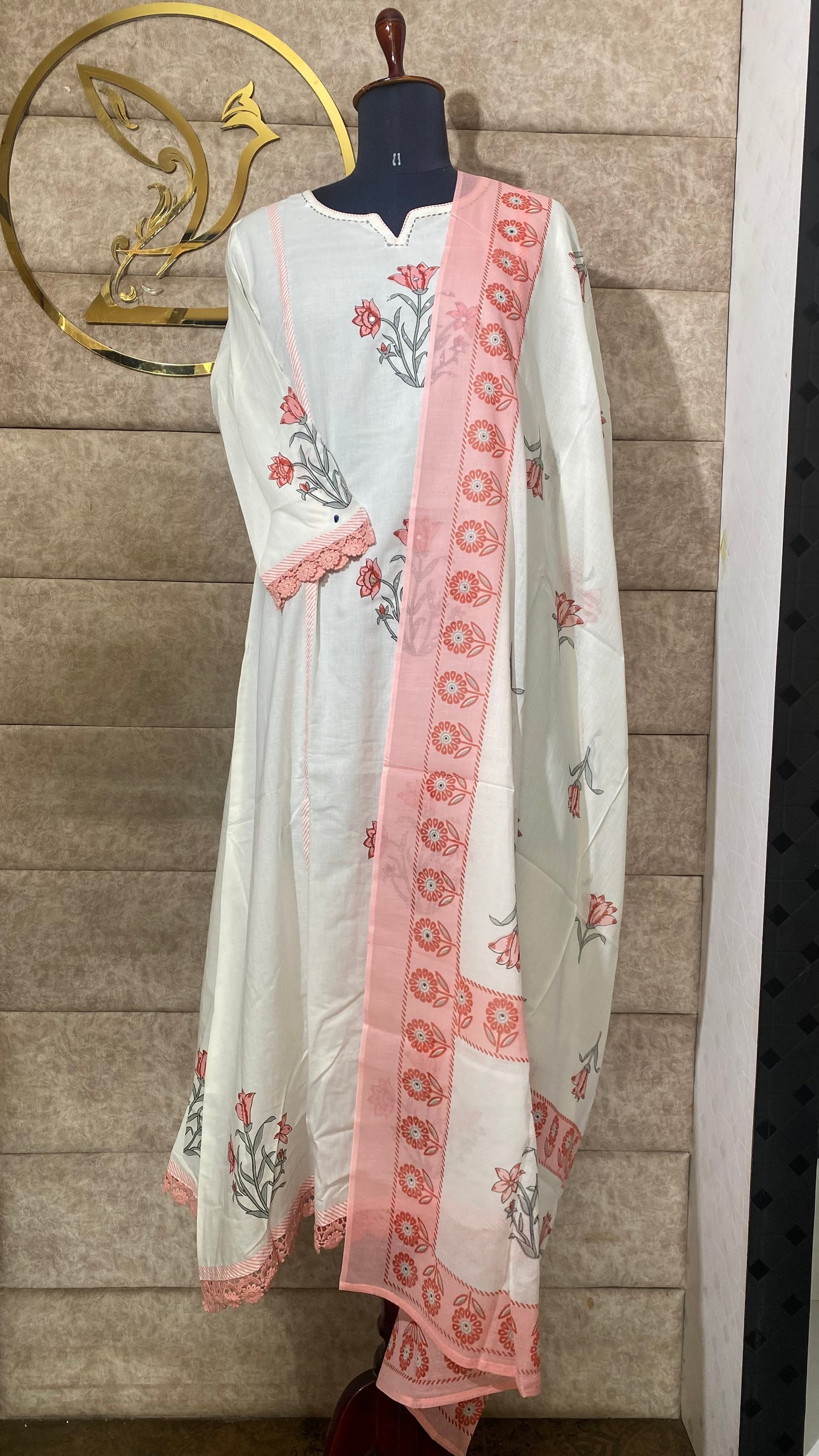 WHITE FULL SALWAR SET- 30586