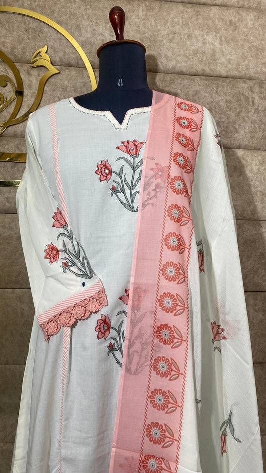 WHITE FULL SALWAR SET- 30586