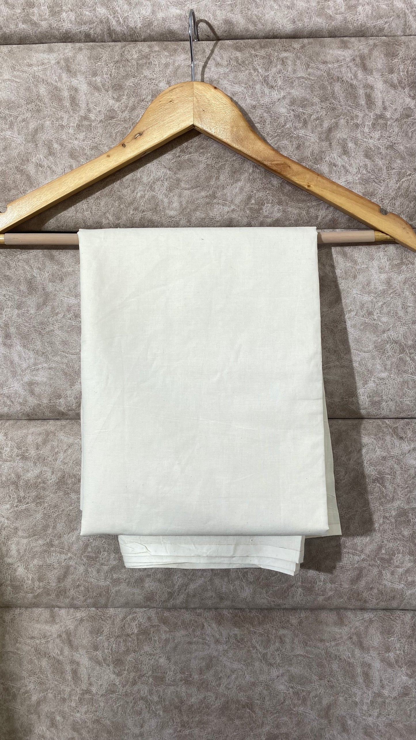 OFF WHITE MUL CHANDERI FULL SET MATERIAL - 30580