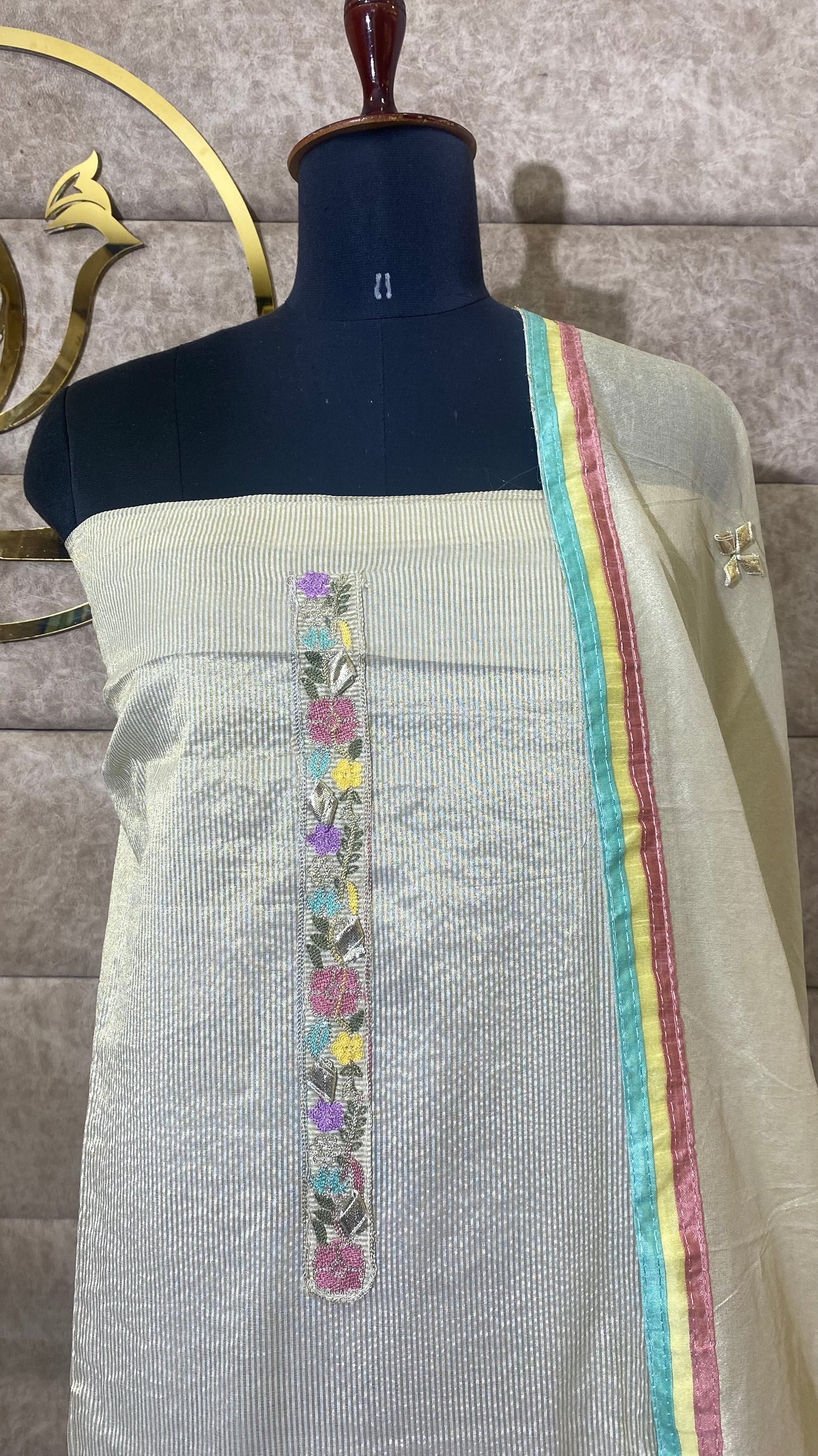 TISSUE SILK FULL SALWAR SET- 30581