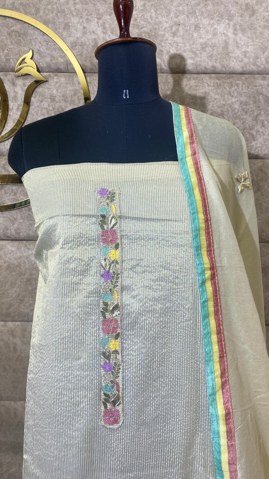 TISSUE SILK FULL SALWAR SET- 30581