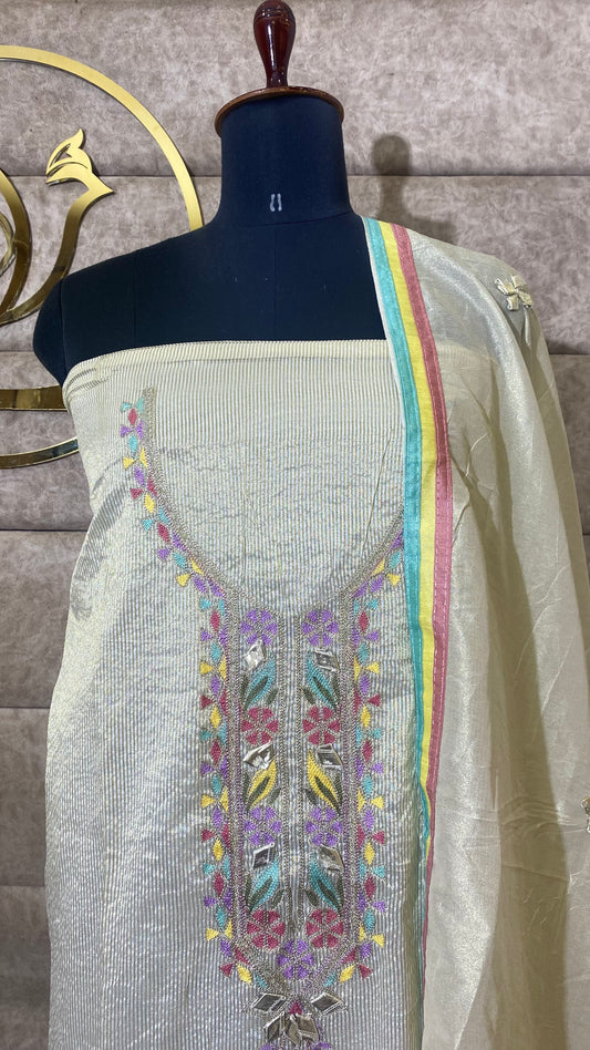 TISSUE SILK FULL SALWAR SET- 30581