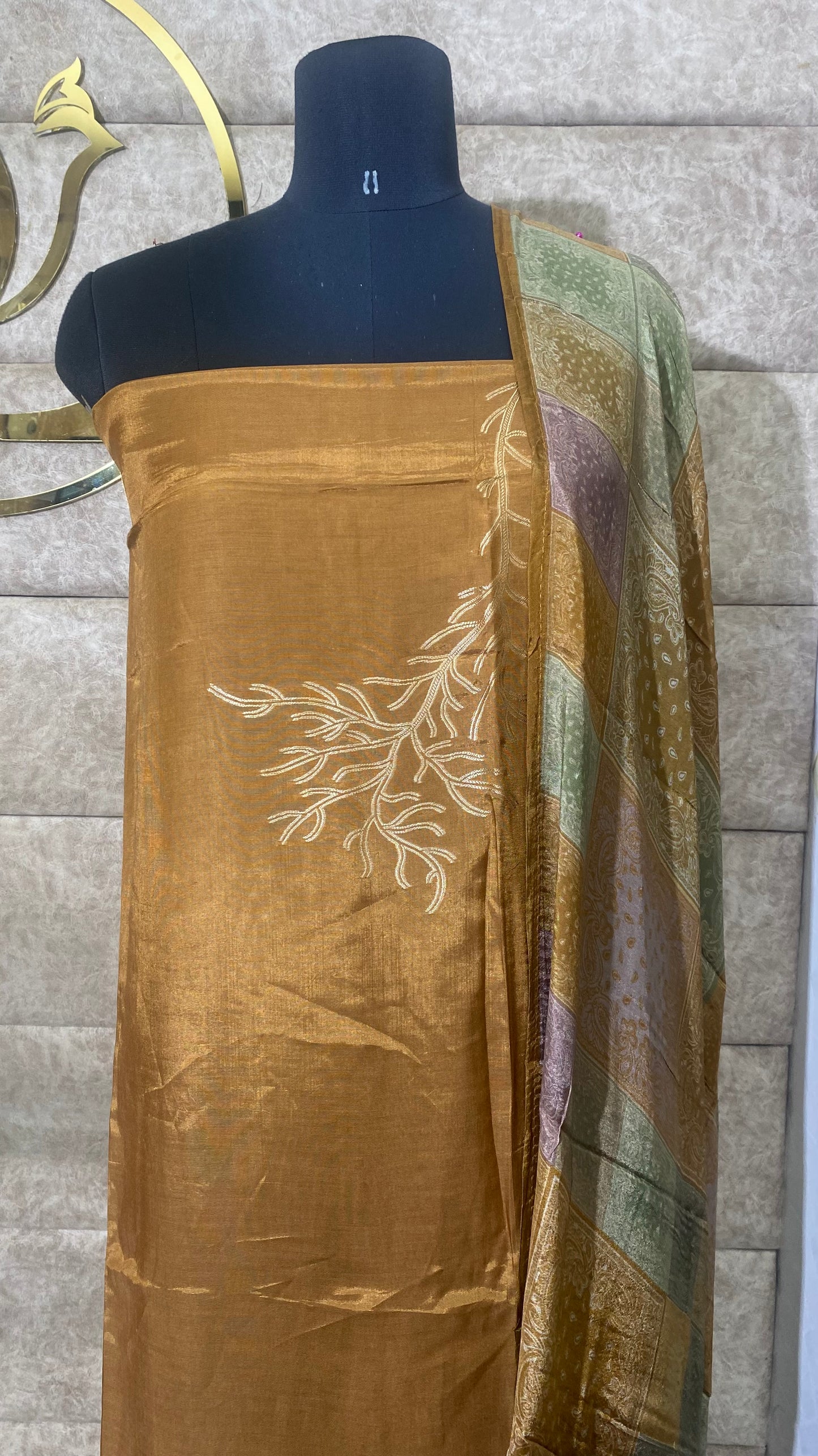 SILK SANDALWOOD FULL SALWAR MATERIAL - 30582