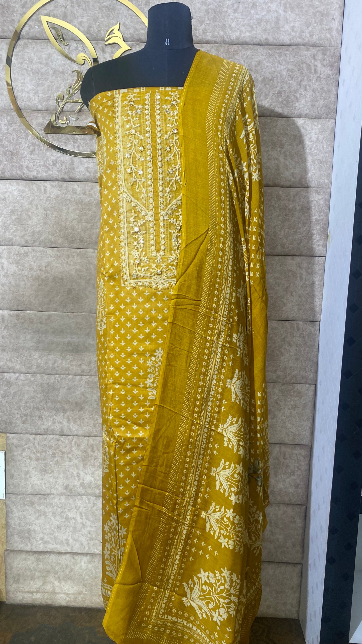 MUSTARD YELLOW FULL SALWAR SET - 30567