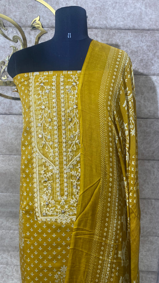 MUSTARD YELLOW FULL SALWAR SET - 30567