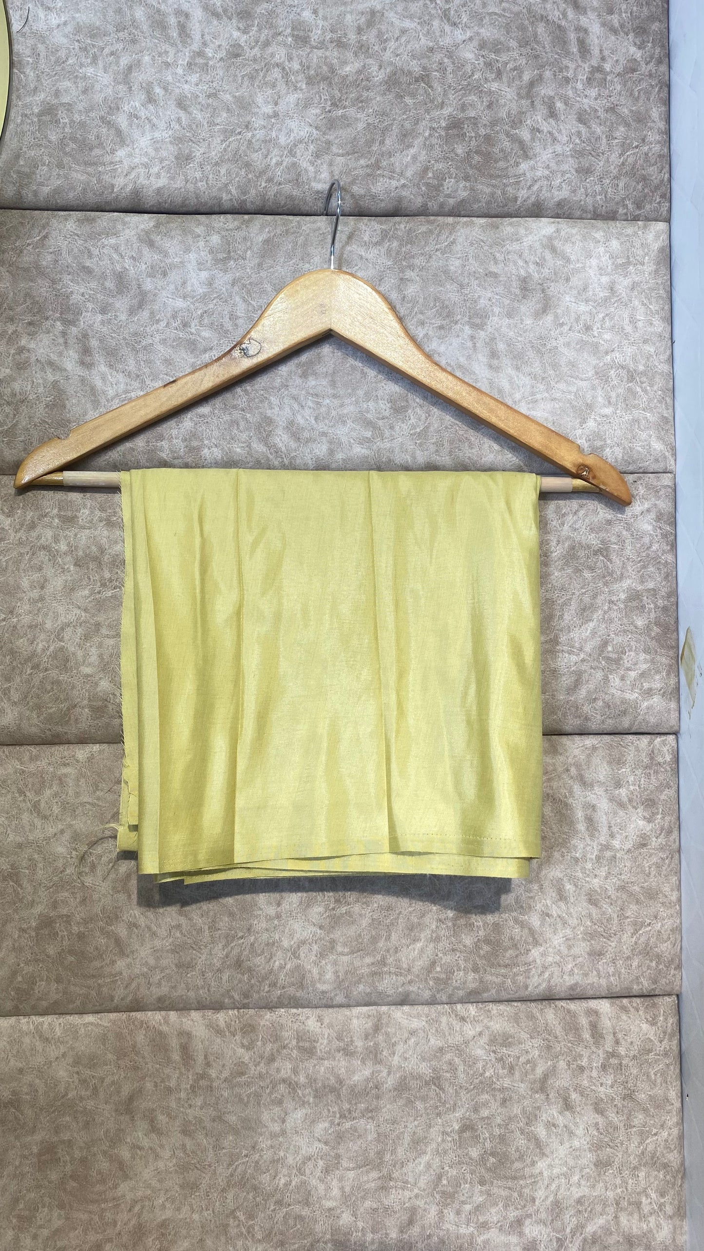 OLIVE GREEN SYNTHETIC SILK SALWAR MATERIAL - 30617