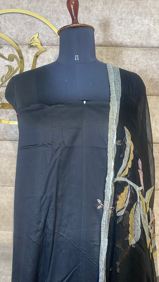 COTTON BLACK  FULL SALWAR SET - 30576