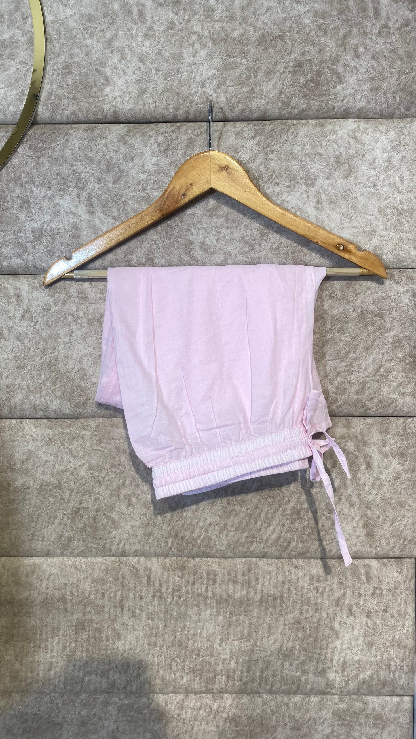 PASTEL PINK COTTON FULL SALWAR SET - 30624