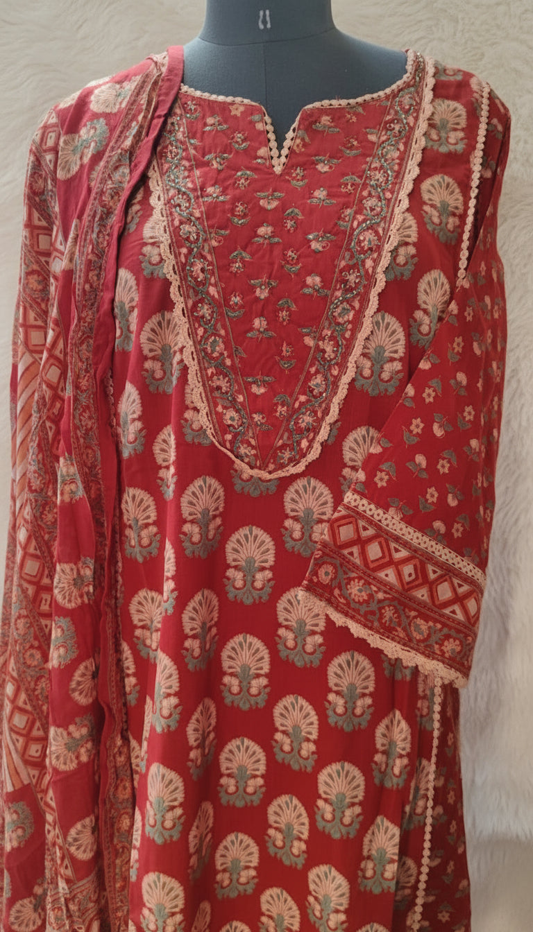 JAIPUR COTTON FULL  SALWAR SET