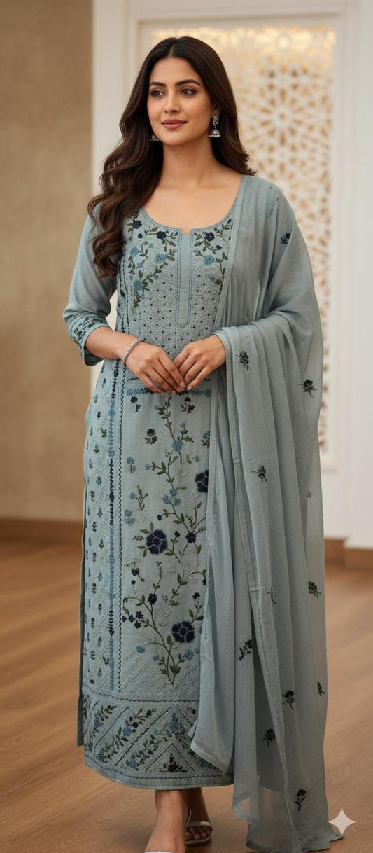 SILK SALWAR MATERIAL - 30393