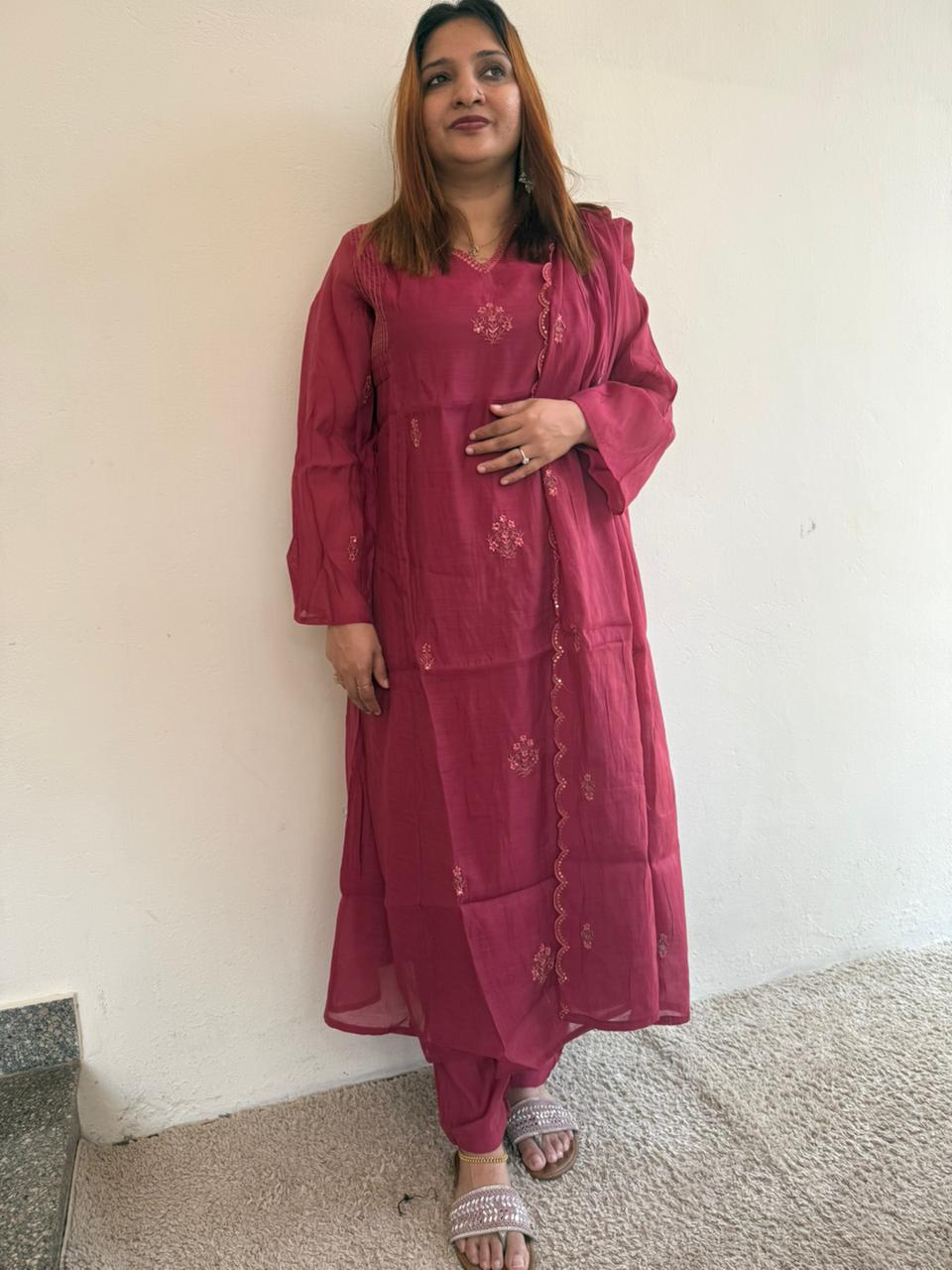 ROSE PINK FULL SALWAR SET -30485